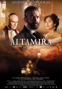 Cartel de cine de Altamira con Antonio Banderas