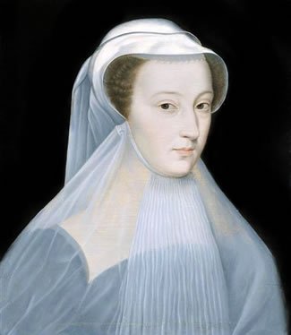 La Reina María I de Escocia (María Estuardo) en 1559, vestida de luto.