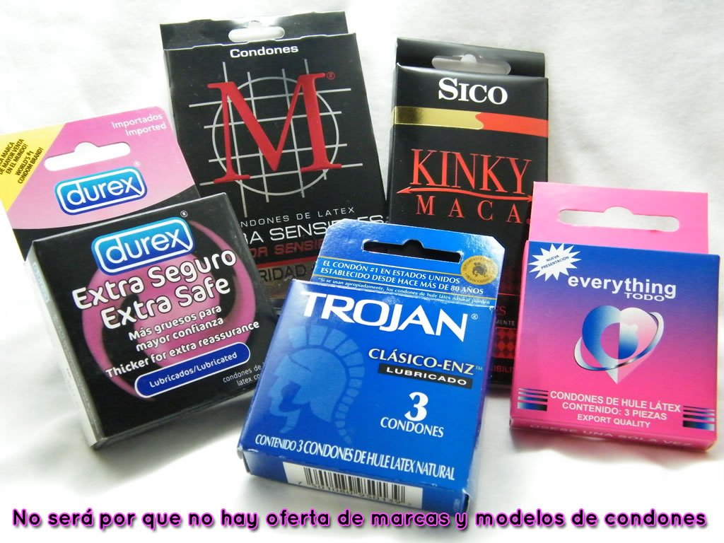 Variedad y gama amplia son lo que ofrecen las empresas de condones hoy en día