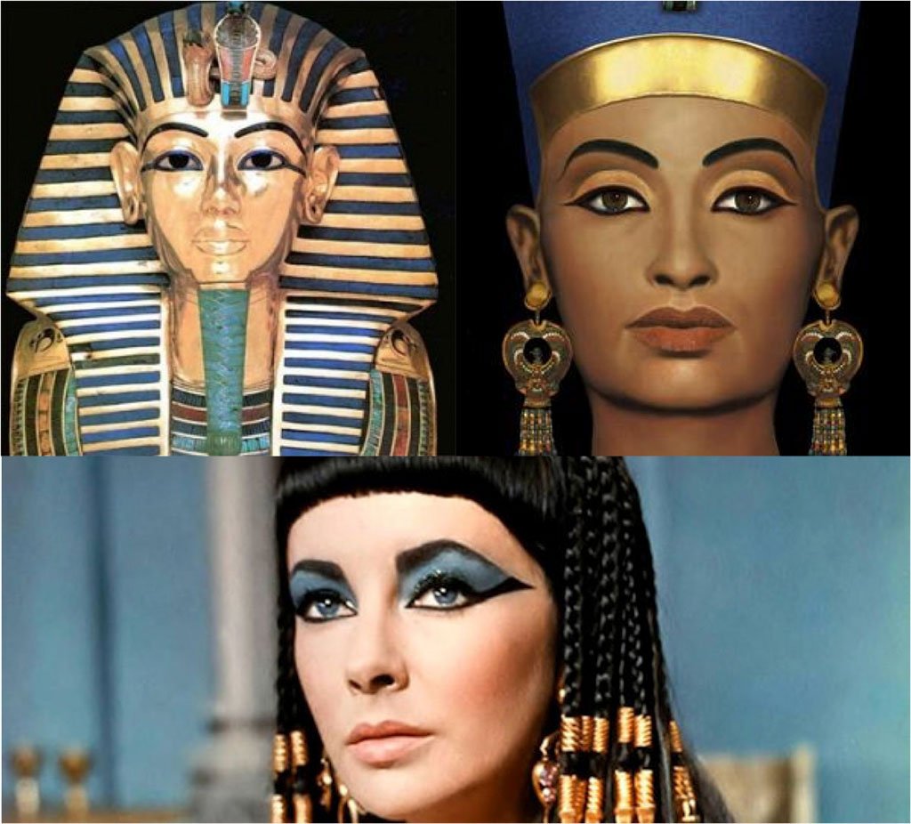 Muestra de maquillaje egipcio
