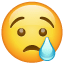 Emoji - Cara con lagrima
