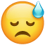 Emoji - Cara con sudor frío