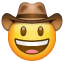 Emoji - Cara con sombrero de vaquero