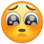 Emoji - Rostro con ojos suplicantes