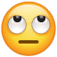 Emoji - Cara con los ojos en blanco 