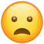 Emoji - Cara con el ceño fruncido y la boca abierta