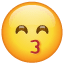 Emoji - Cara que da un beso con ojos sonrientes