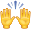 Emoji - Personas que celebra algo y levanta las manos