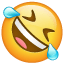 Emoji - Tirarse al suelo de la risa