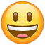 emoji cara sonriente con la boca abierta