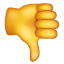 Emoji - Símbolo del pulgar hacia abajo