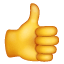 Emoji - Símbolo del pulgar hacia arriba