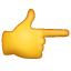 Emoji - Mano que señala a la derecha