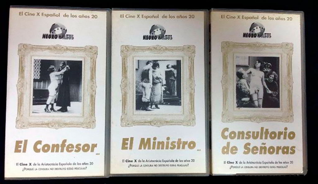 Carátulas de las tres películas que financió Alfonso XIII
