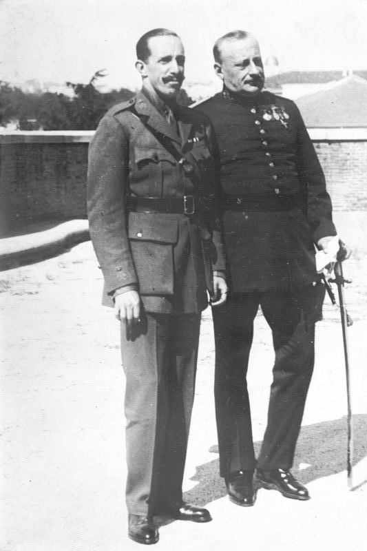 Alfonso XIII y el General Primo de Rivera