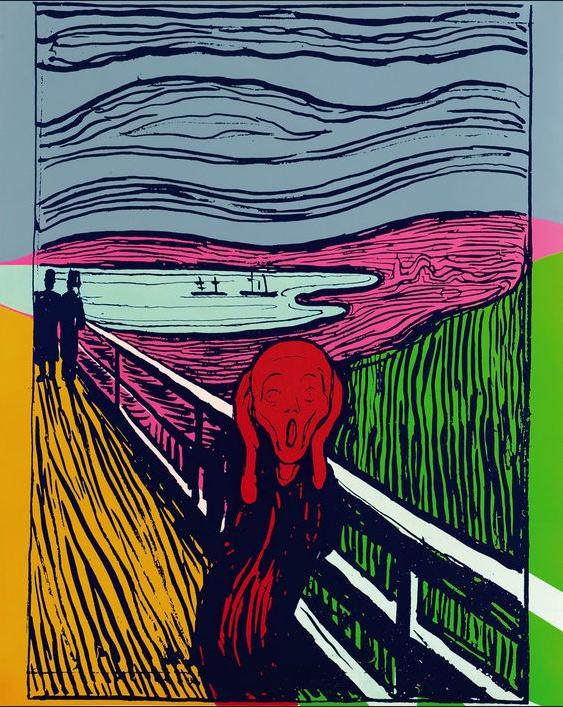 The Scream after Munch 1984