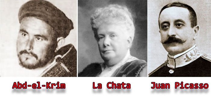 Tres protagonistas de la vida de Alfonso XIII: Abd-el-Krim, La Chata y el general Juan Picasso