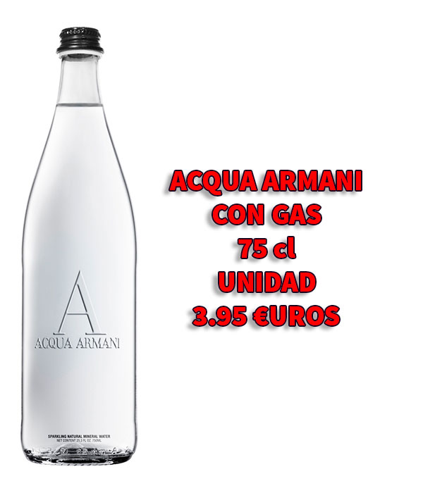 Acqua Armani botella de agua premium