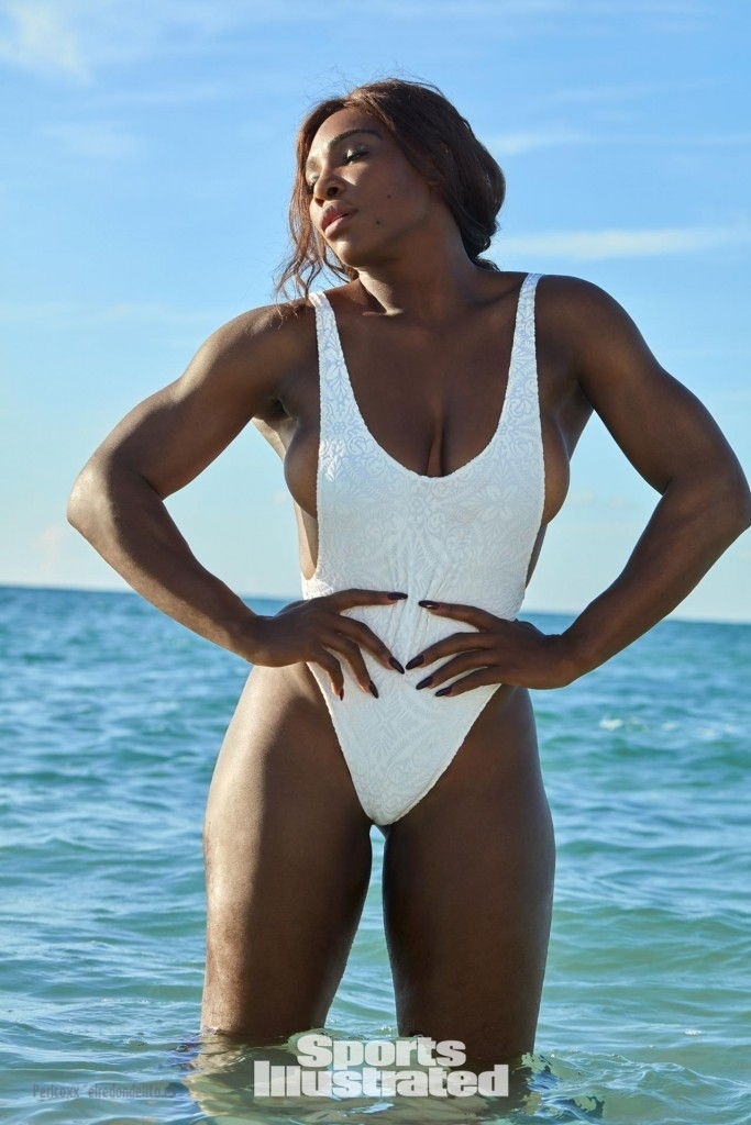 Serena Williams posando para Sport Illustrated