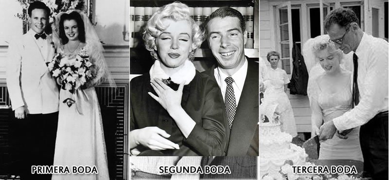 Las tres bodas de Marilyn Monroe