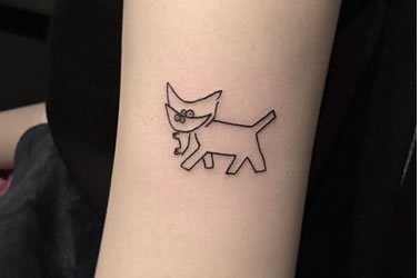 Tatuajes cuyos protagonistas son gatos