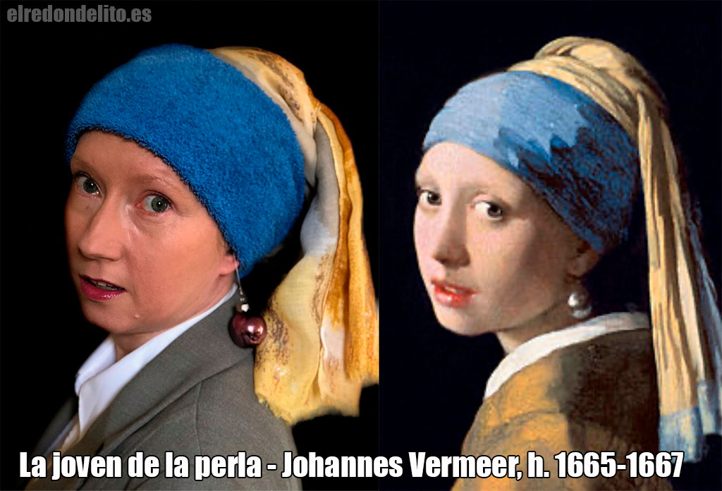 La joven de la perla, también conocida como Muchacha con turbante, La Mona Lisa holandesa y La Mona Lisa del norte (en neerlandés Het meisje met de parel), es una de las obras maestras del pintor neerlandés Johannes Vermeer realizada entre 1665 y 1667, y, como el nombre indica, utiliza un pendiente de perla como punto focal. La pintura se encuentra actualmente en el museo Mauritshuis de La Haya.
