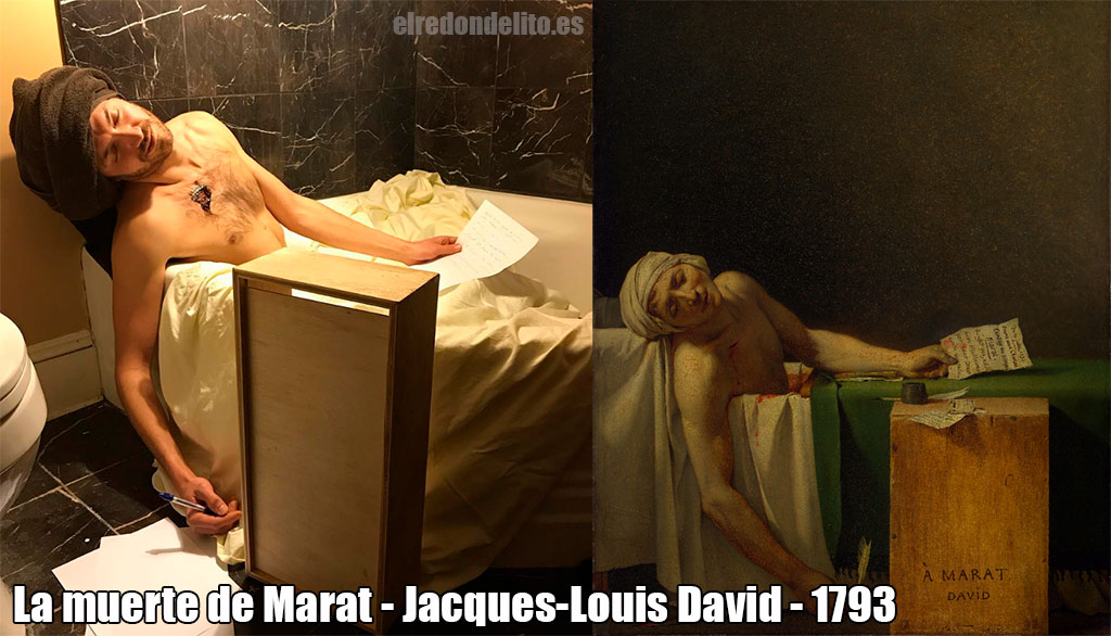 La muerte de Marat (en francés La mort de Marat) es una pintura de estilo neoclásico, obra de Jacques-Louis David y una de las imágenes más famosas de la Revolución francesa. Data del año 1793 y mide 165 cm de alto por 128 cm de ancho.
