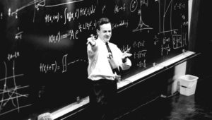 Richard Feynman dando clases