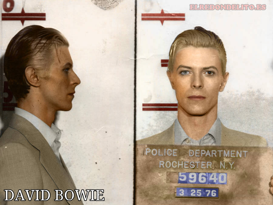 Ficha policial de David Bowie