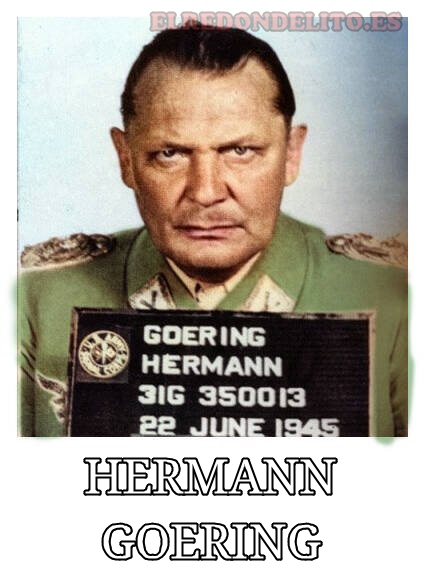 Ficha policial de Hermann Göring