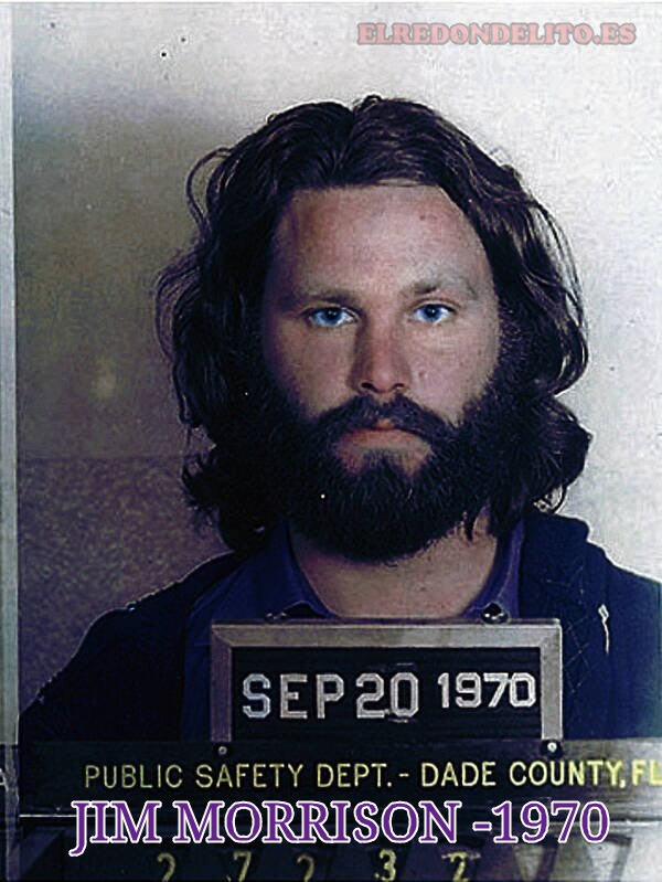 Ficha policial de Jim Morrison