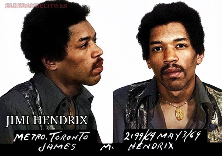 Ficha policial de Jimi Hendrix