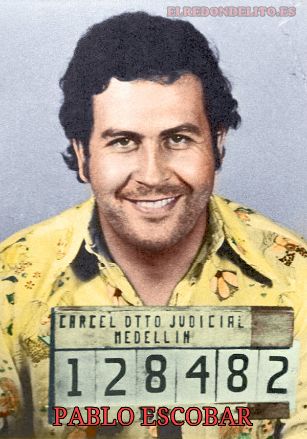 Ficha policial de Pablo Escobar