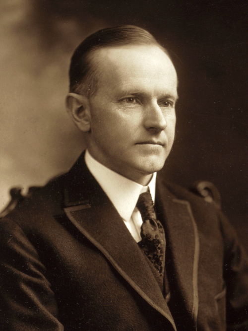 Ex presidente de los EE.UU., Calvin Coolidge