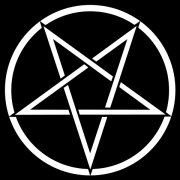 Estrella de cinco puntas invertida utilizada por los satanistas 