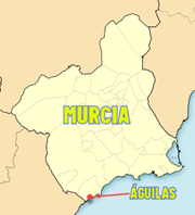 Situación de Águilas en la Comunidad de Murcia