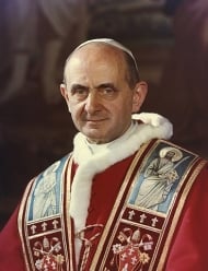 Pablo VI o Paulo VI  (en latín: Paulus PP VI), de nombre secular Giovanni Battista Enrico Antonio Maria Montini 