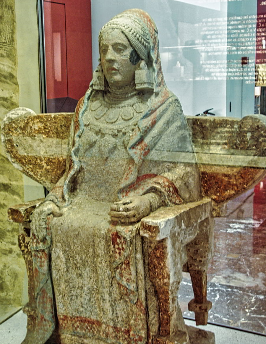 Dama de Baza, foto sin flash y sin trípode, Museo Arqueológico Nacional, Madrid, España