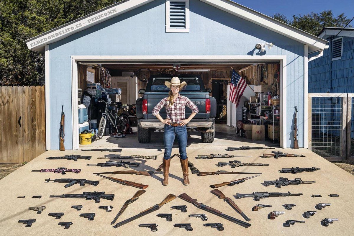 Katy, de 41 años, dice que se mudó de California a Texas para escapar de las restrictivas leyes de armas 