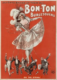 Cartel de una función de Burlesque