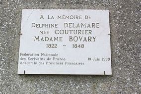 Lápida conmemorativa de Madame Bovary
