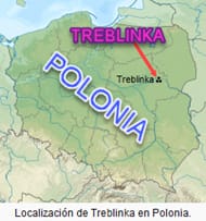 Situación del campo de exterminio de Treblinka en la Polonia moderna