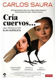Carátula de la película Cría cuervos de Carlos Saura