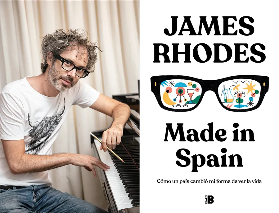 James Rhodes y la portada de su libro «Made in Spain»